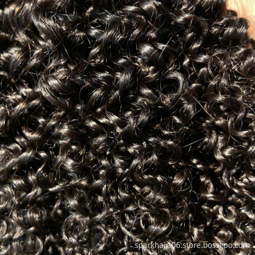 10A Silky Raw Brazilian Human Hair Extension 3PCS  Mink Kinky Curly Cuticle Aligned Virgin Hair Bundles Direct Hair Supplier